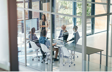 People working in an office